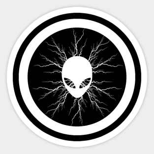 Alien Head Sticker